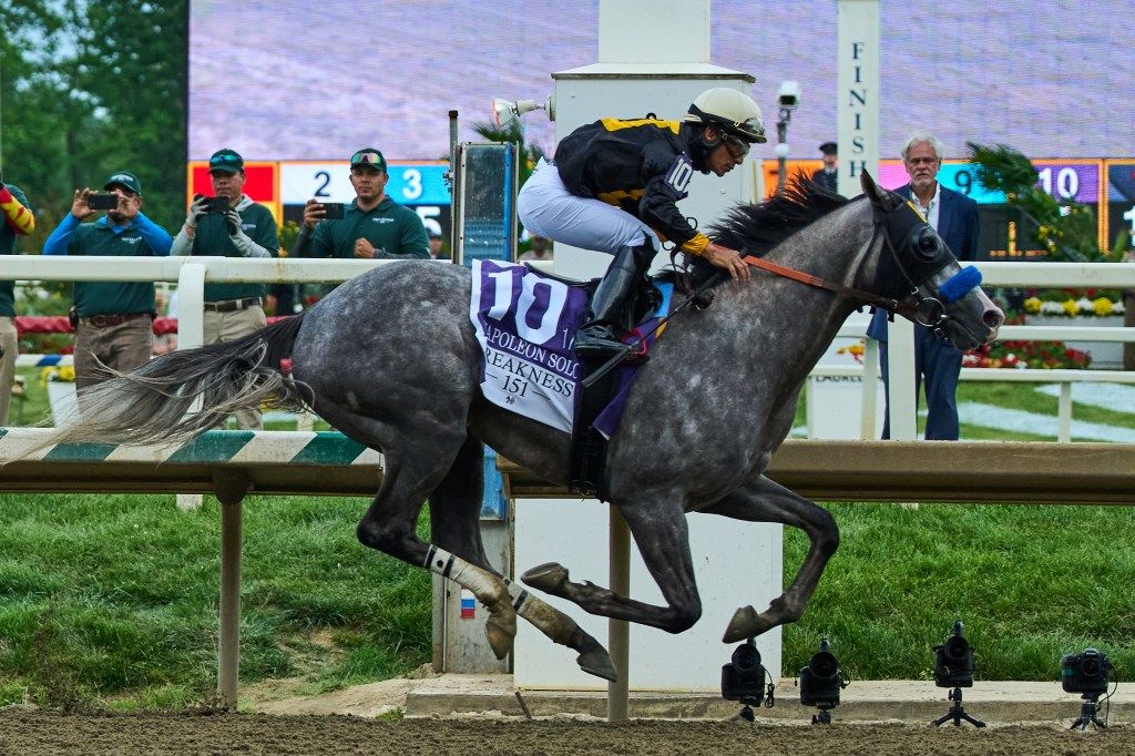 Napoleon Solo Claims Preakness Stakes Victory at Laurel Park, His First Win This Year